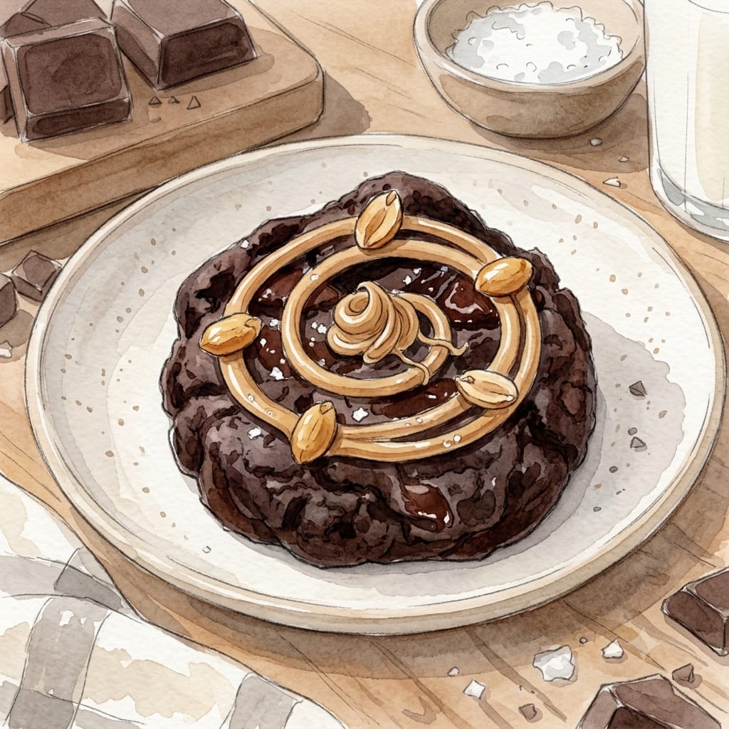 Cookie dark chocolate peanut butter - cacao praliné cacahuète