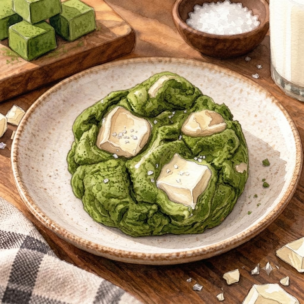 cookie matcha chocolat blanc